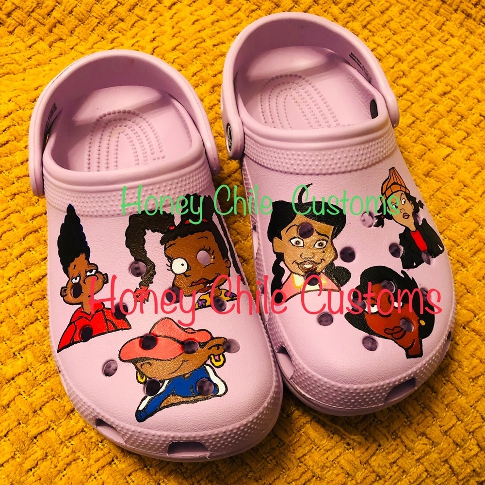 Cartoon Character customized crocs!